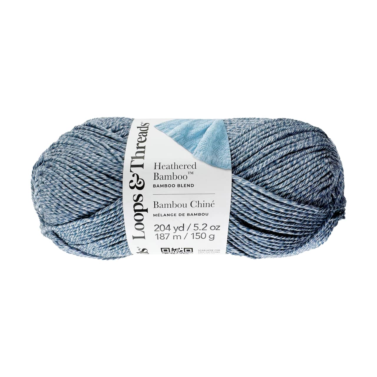 8 Pack: Heathered Bamboo™ Yarn by Loops & Threads®